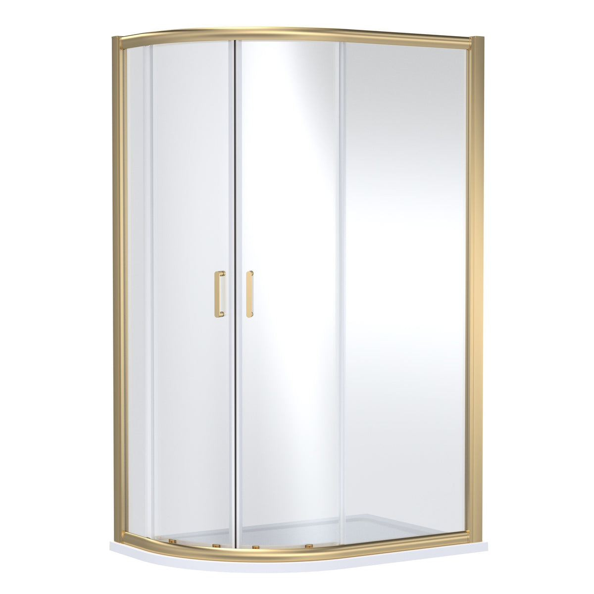 Nuie Lucie 1200mm Offset Quadrant Shower Enclosure – Chrome, Brushed Brass or Matt Black, photo 3
