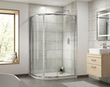 Hudson Reed Pacific Offset Quadrant Shower Enclosure - Square T Shape Handle – 800mm & 900mm