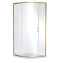 Nuie 900mm Lucie Single Entry Curved Shower Enclosure – Chrome, Brushed Brass or Matt Black, photo 3