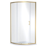 Nuie 900mm Lucie Single Entry Curved Shower Enclosure – Chrome, Brushed Brass or Matt Black, photo 3
