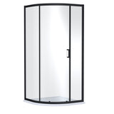 Nuie 900mm Lucie Single Entry Curved Shower Enclosure – Chrome, Brushed Brass or Matt Black, photo 4