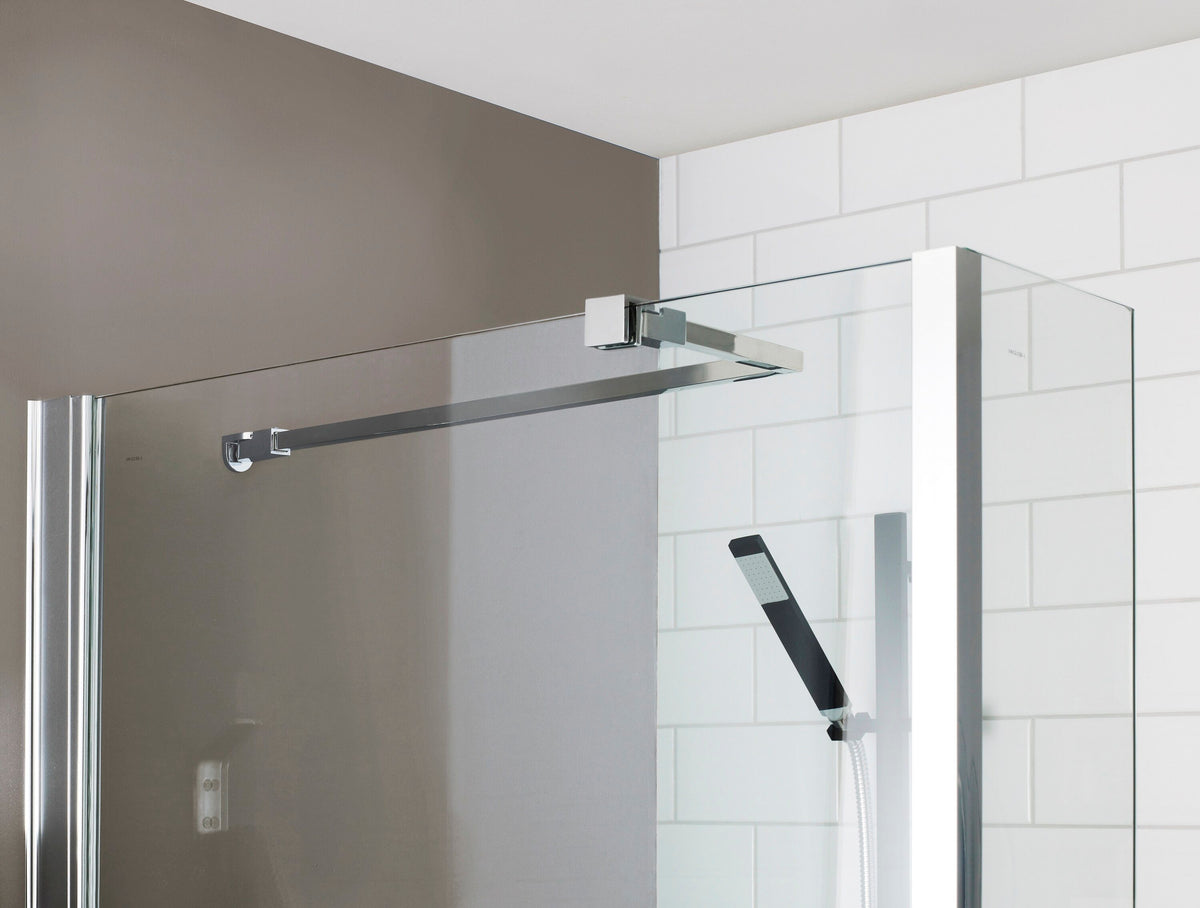 Nuie Wetroom Screen Support Arm – Chrome, Brushed Brass or Brushed Pewter