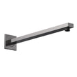Nuie Rectangular Small Rectangular Shower Arm – Brushed Pewter