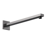 Nuie Rectangular Small Rectangular Shower Arm – Brushed Pewter