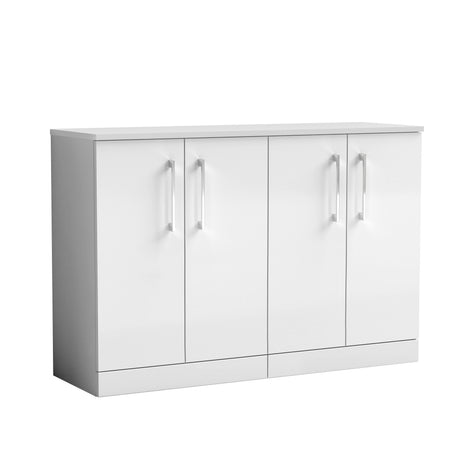 Nuie Arno 1200mm 4 Door Floor Standing Vanity Unit With Worktop, photo 2