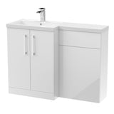 Nuie Arno 1100mm 2 Door Floor Standing Combination Vanity & WC Unit With L-Shaped Basin, photo 21