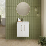 Nuie Arno 2 Door Wall Hung Vanity Unit With Basin – 500mm & 600mm