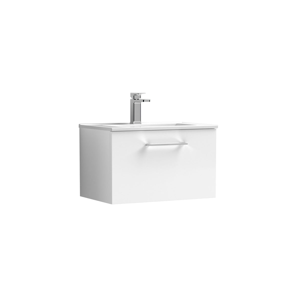 Nuie Arno 1 Drawer Wall Hung Vanity Unit With Basin – 600mm & 800mm, photo 11