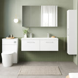 Nuie Arno 1200mm 2 Drawer Wall Hung Twin Vanity Unit With Basin