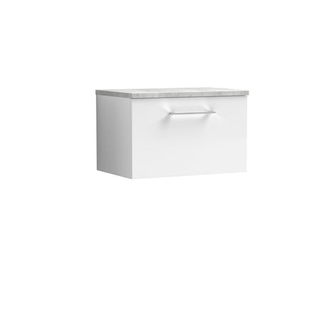 Nuie Arno 1 Drawer Wall Hung Vanity Unit With Worktop – 600mm & 800mm, photo 2