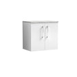 Nuie Arno 600mm 2 Door Wall Hung Vanity Unit With Worktop, photo 2