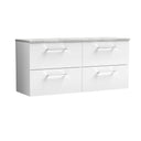 Nuie Arno 1200mm 4 Drawer Wall Hung Vanity Unit With Worktop, photo 2
