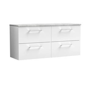 Nuie Arno 1200mm 4 Drawer Wall Hung Vanity Unit With Worktop, photo 2