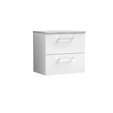 Nuie Arno 2 Drawer Wall Hung Vanity Unit With Worktop – 600mm, 800mm & 1200mm, photo 2