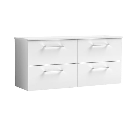 Nuie Arno 1200mm 4 Drawer Wall Hung Vanity Unit With Worktop, photo 12