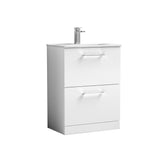 Nuie Arno 2 Drawer Floor Standing Vanity Unit With Basin – 600mm & 800mm, photo 11