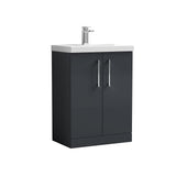 Nuie Arno 2 Door Floor Standing Vanity Unit With Basin – 500mm, 600mm & 800mm, photo 3