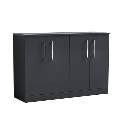 Nuie Arno 1200mm 4 Door Floor Standing Vanity Unit With Worktop, photo 3