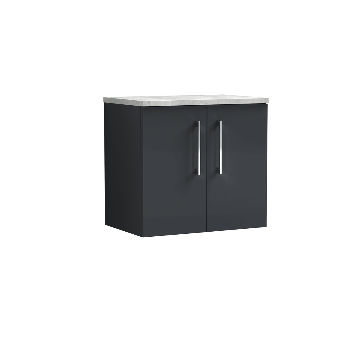 Nuie Arno 600mm 2 Door Wall Hung Vanity Unit With Worktop, photo 3