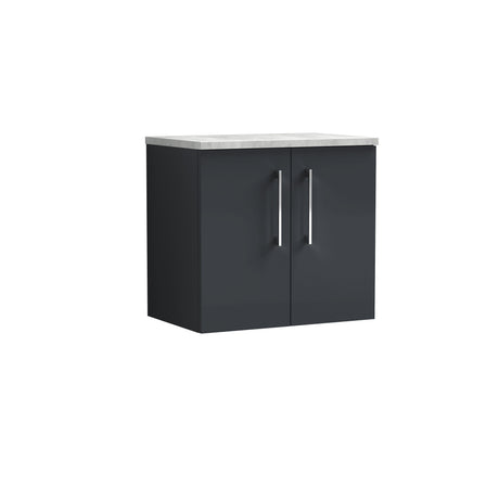 Nuie Arno 600mm 2 Door Wall Hung Vanity Unit With Worktop, photo 3