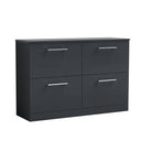 Nuie Arno 1200mm 4 Drawer Floor Standing Vanity Unit With Worktop, photo 3