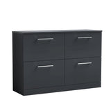 Nuie Arno 1200mm 4 Drawer Floor Standing Vanity Unit With Worktop, photo 3