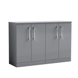Nuie Arno 1200mm 4 Door Floor Standing Vanity Unit With Worktop, photo 4