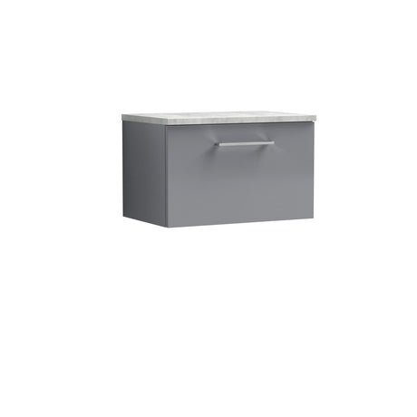 Nuie Arno 1 Drawer Wall Hung Vanity Unit With Worktop – 600mm & 800mm, photo 4