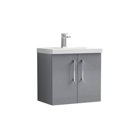 Nuie Arno 2 Door Wall Hung Vanity Unit With Basin – 500mm & 600mm, photo 4