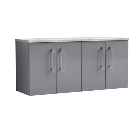 Nuie Arno 1200mm 4 Door Wall Hung Vanity Unit With Worktop, photo 4
