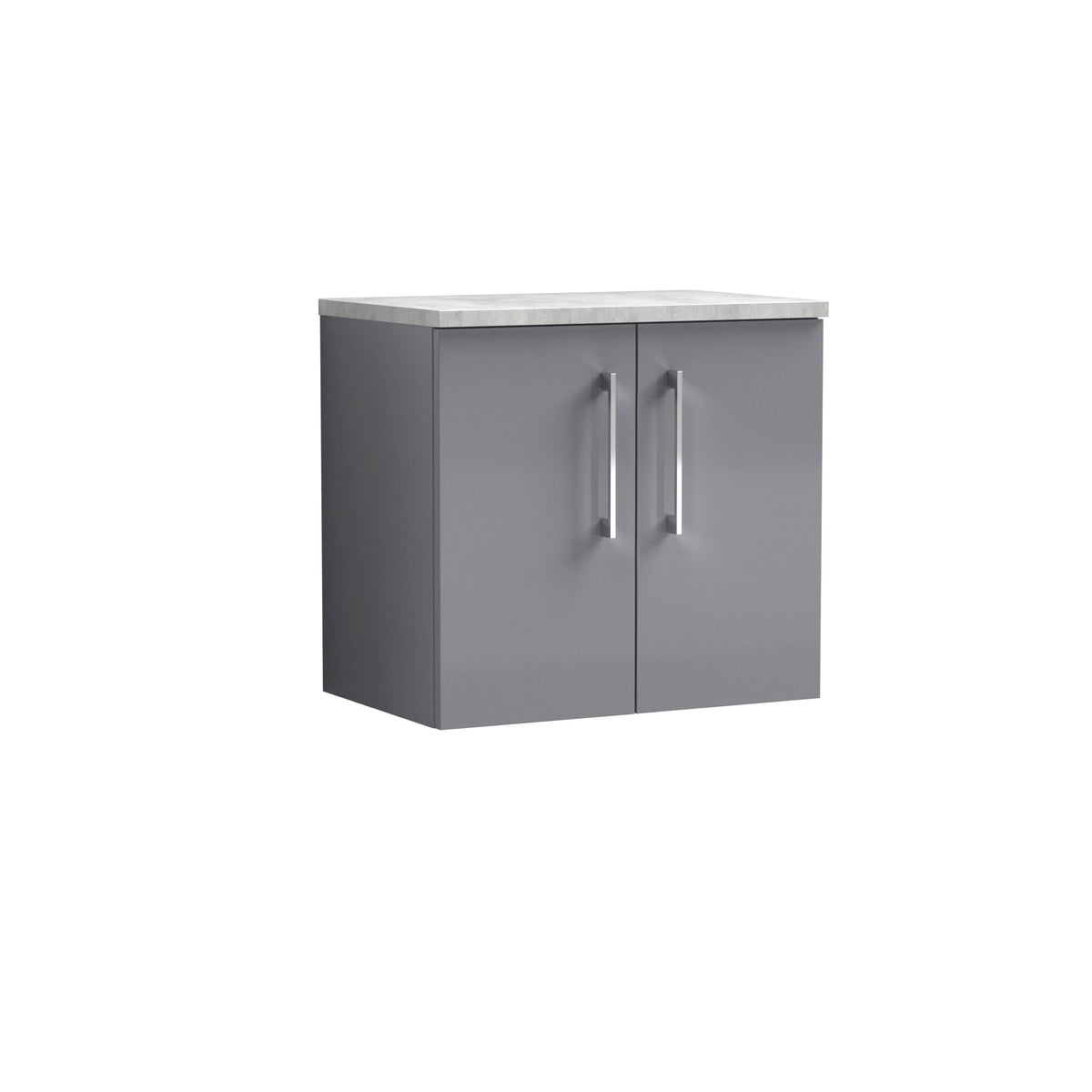 Nuie Arno 600mm 2 Door Wall Hung Vanity Unit With Worktop, photo 4