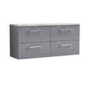 Nuie Arno 1200mm 4 Drawer Wall Hung Vanity Unit With Worktop, photo 4
