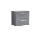 Nuie Arno 2 Drawer Wall Hung Vanity Unit With Worktop – 600mm, 800mm & 1200mm, photo 4