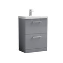 Nuie Arno 2 Drawer Floor Standing Vanity Unit With Basin – 600mm & 800mm, photo 4