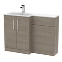 Nuie Arno 1100mm 2 Door Floor Standing Combination Vanity & WC Unit With L-Shaped Basin, photo 5