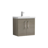 Nuie Arno 2 Door Wall Hung Vanity Unit With Basin – 500mm & 600mm, photo 5