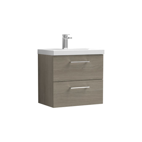 Nuie Arno 2 Drawer Wall Hung Vanity Unit With Basin – 600mm & 800mm, photo 5