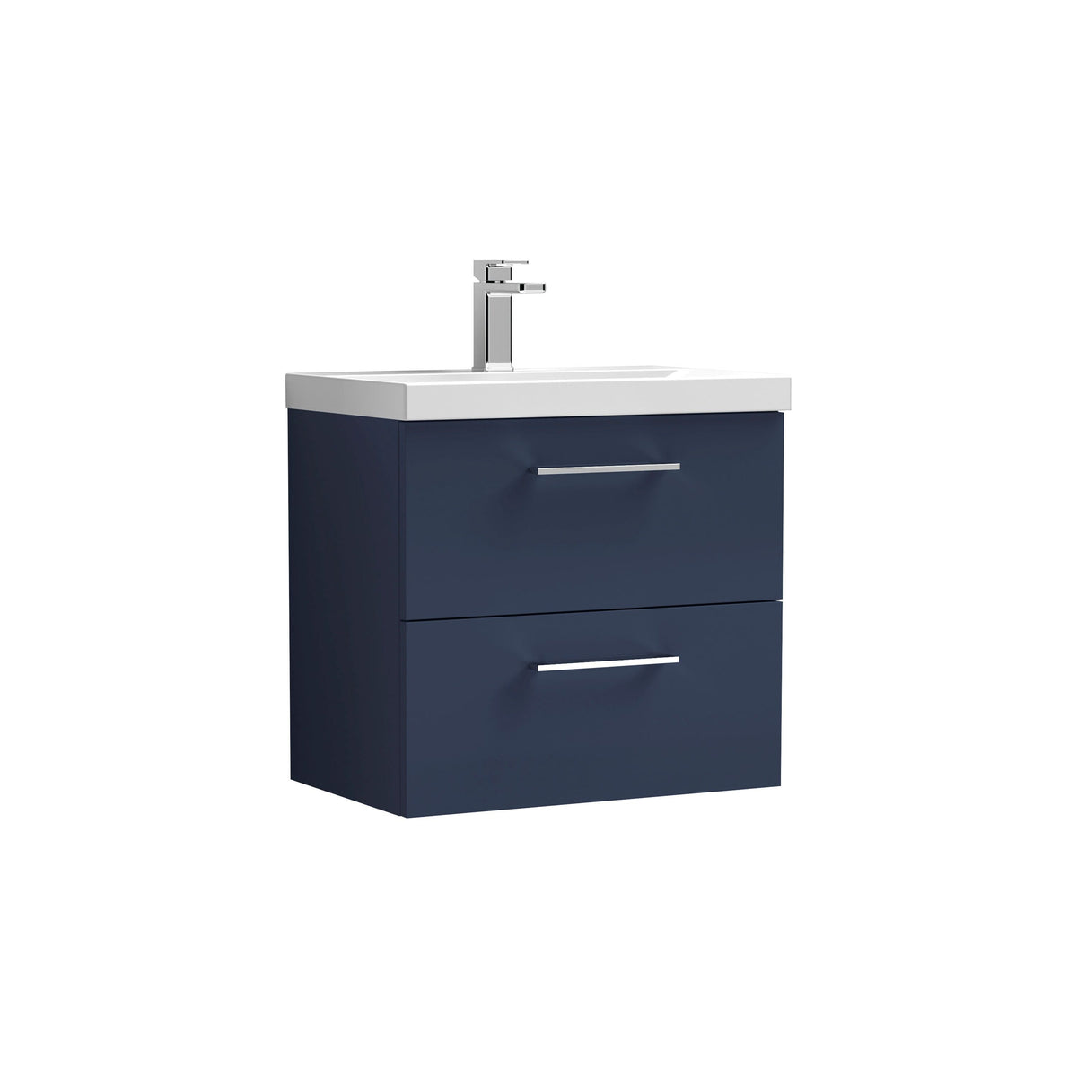 Nuie Arno 2 Drawer Wall Hung Vanity Unit With Basin – 600mm & 800mm, photo 6