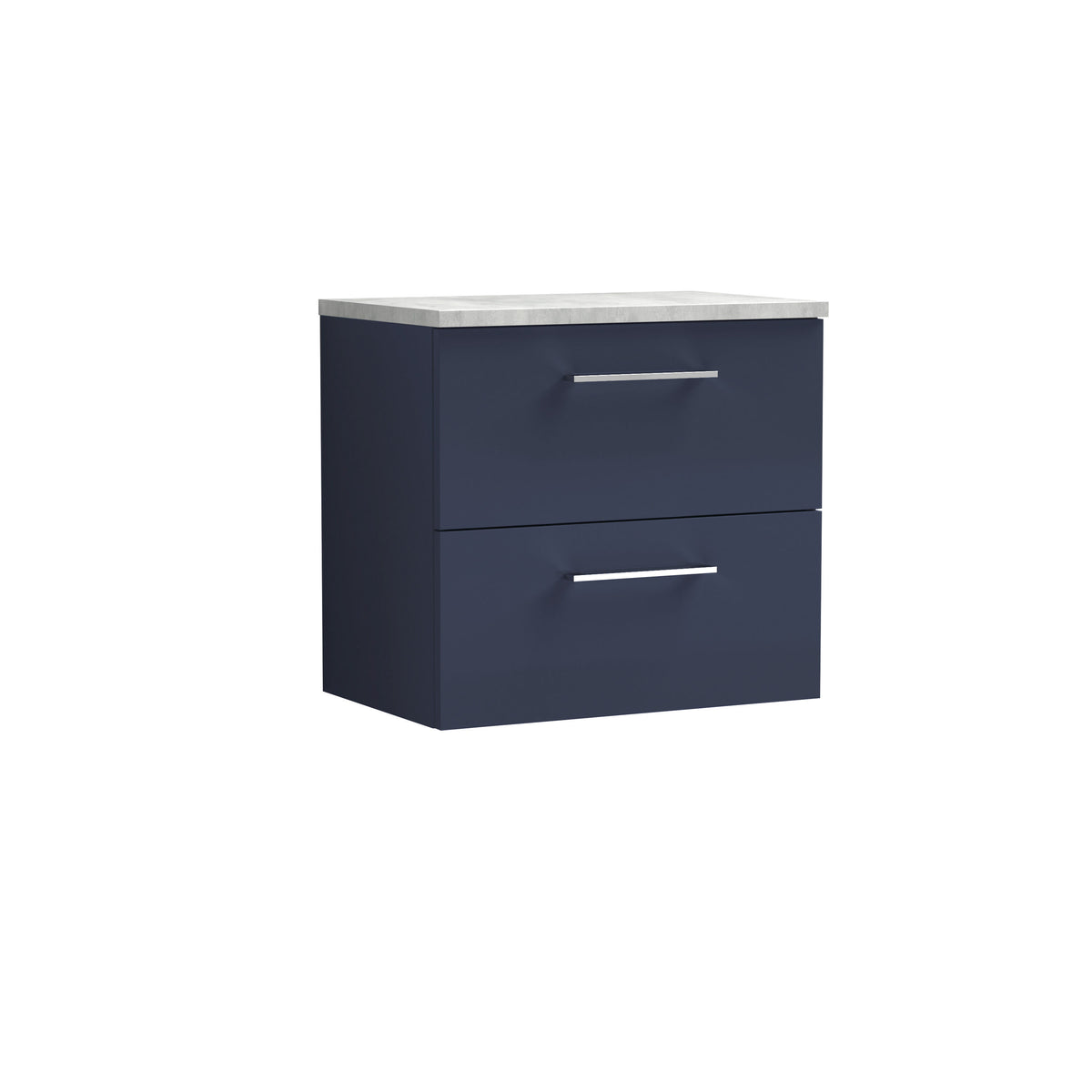 Nuie Arno 2 Drawer Wall Hung Vanity Unit With Worktop – 600mm, 800mm & 1200mm, photo 6
