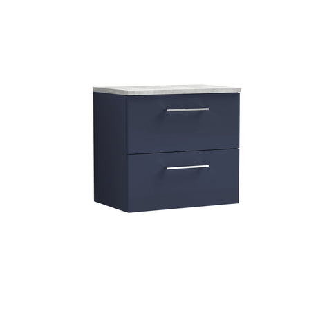 Nuie Arno 2 Drawer Wall Hung Vanity Unit With Worktop – 600mm, 800mm & 1200mm, photo 6