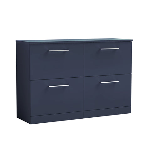 Nuie Arno 1200mm 4 Drawer Floor Standing Vanity Unit With Worktop, photo 6