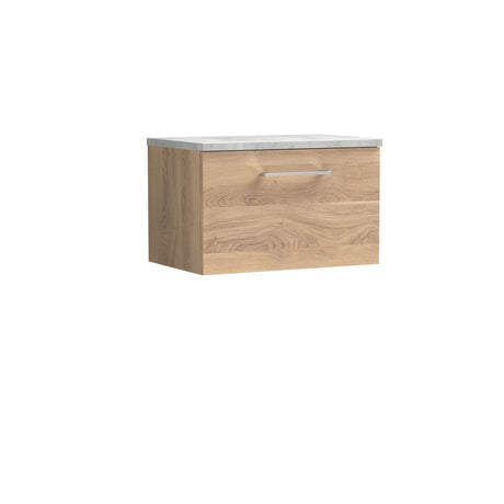 Nuie Arno 1 Drawer Wall Hung Vanity Unit With Worktop – 600mm & 800mm, photo 7