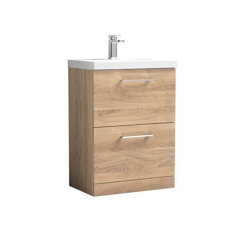 Nuie Arno 2 Drawer Floor Standing Vanity Unit With Basin – 600mm & 800mm, photo 7