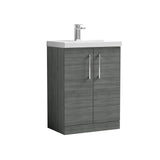 Nuie Arno 2 Door Floor Standing Vanity Unit With Basin – 500mm, 600mm & 800mm, photo 8