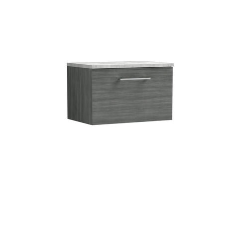Nuie Arno 1 Drawer Wall Hung Vanity Unit With Worktop – 600mm & 800mm, photo 8