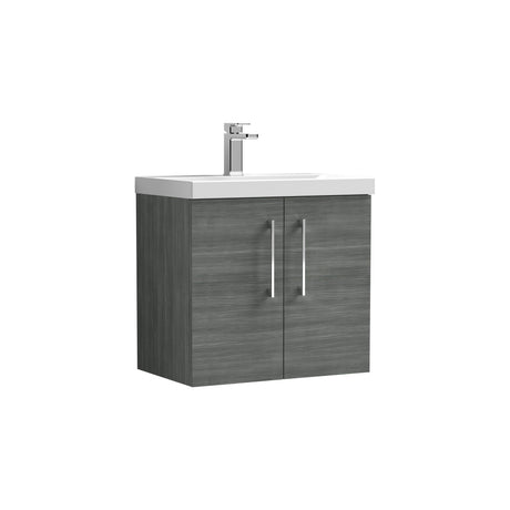 Nuie Arno 2 Door Wall Hung Vanity Unit With Basin – 500mm & 600mm, photo 8