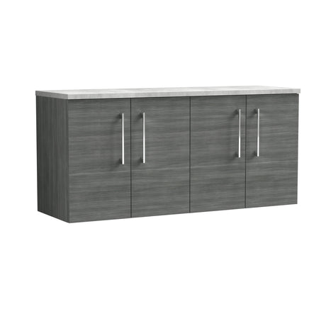 Nuie Arno 1200mm 4 Door Wall Hung Vanity Unit With Worktop, photo 8
