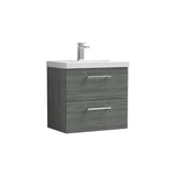 Nuie Arno 2 Drawer Wall Hung Vanity Unit With Basin – 600mm & 800mm, photo 8