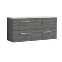 Nuie Arno 1200mm 4 Drawer Wall Hung Vanity Unit With Worktop, photo 8