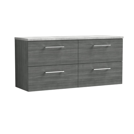 Nuie Arno 1200mm 4 Drawer Wall Hung Vanity Unit With Worktop, photo 8